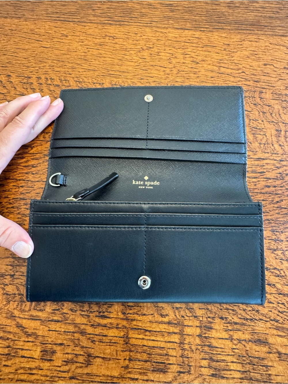 Kate Spade Baldwin Street Nisha Leather Bow Wallet EUC - Picture 3 of 9
